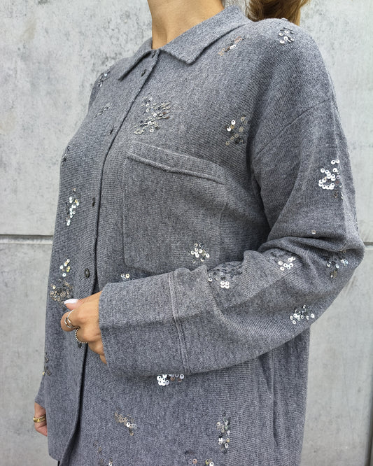 Cardigan Versailles | Grigio