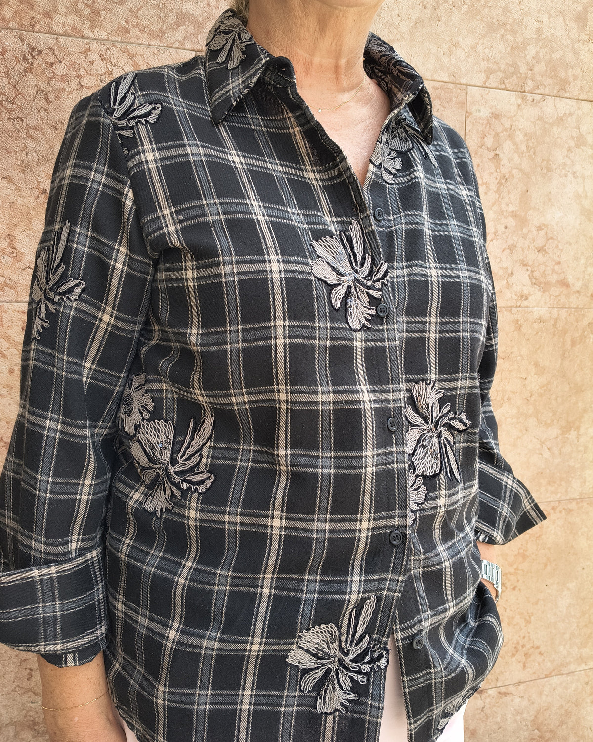 Camicia Scozzese | Nero