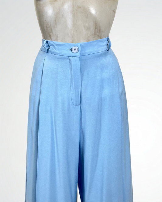 Pantalone palazzo | Azzurro