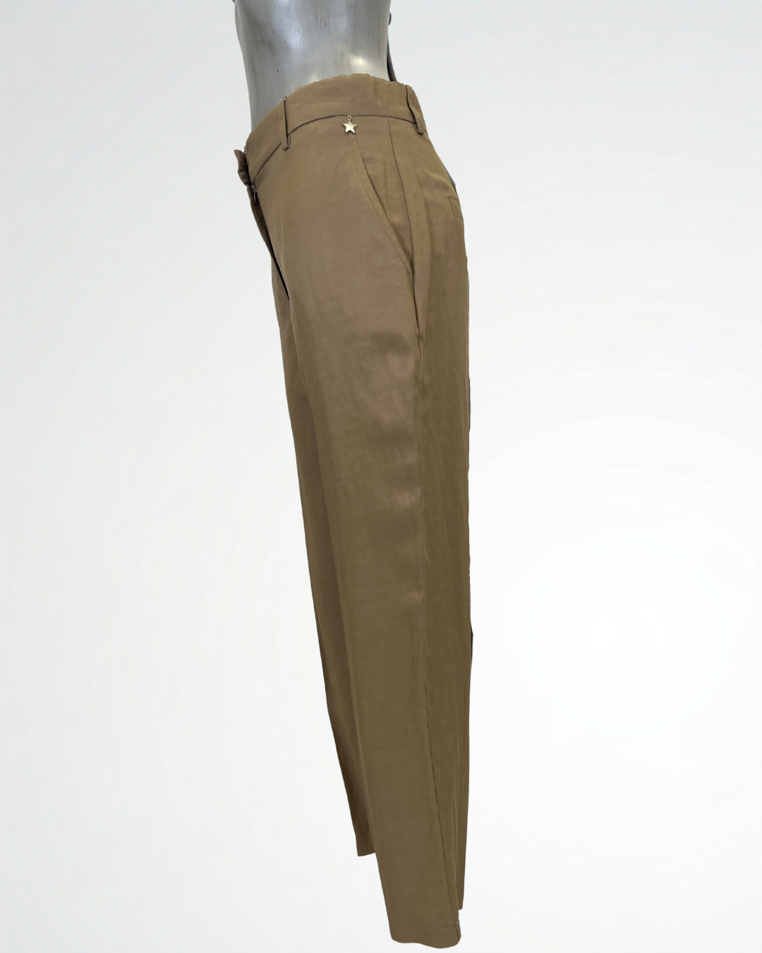 Pantalone slim sabbia