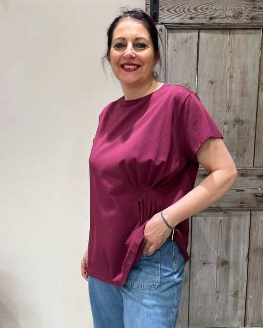 Maglia arricciatura | Bordeaux