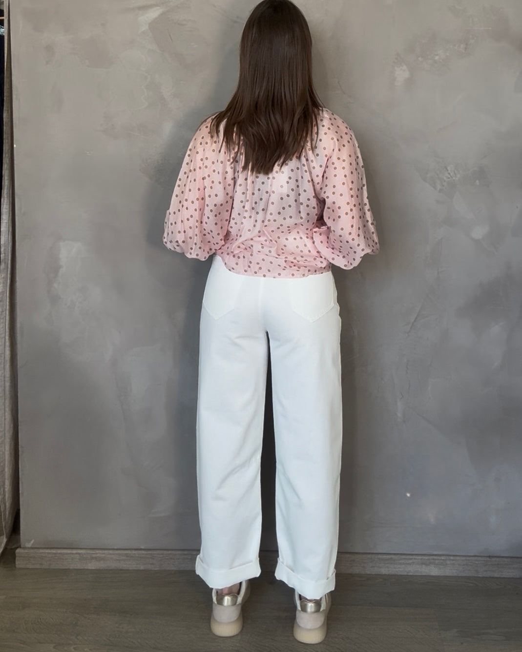 Pantalone Barrel | Bianco