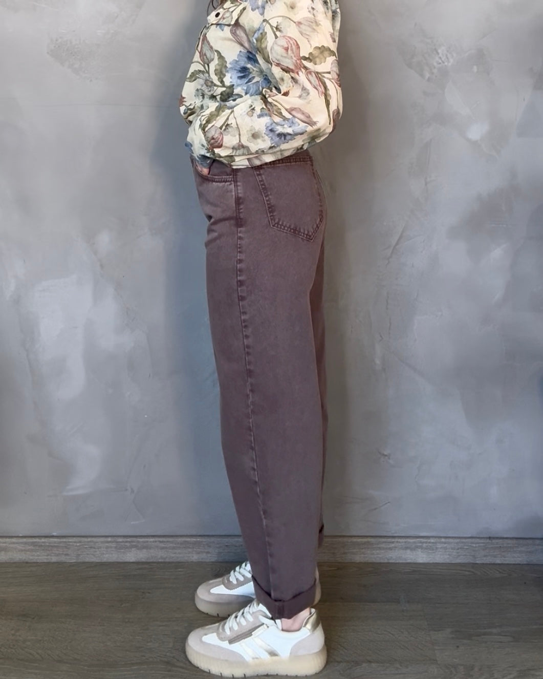 Pantalone Barrel | Marrone
