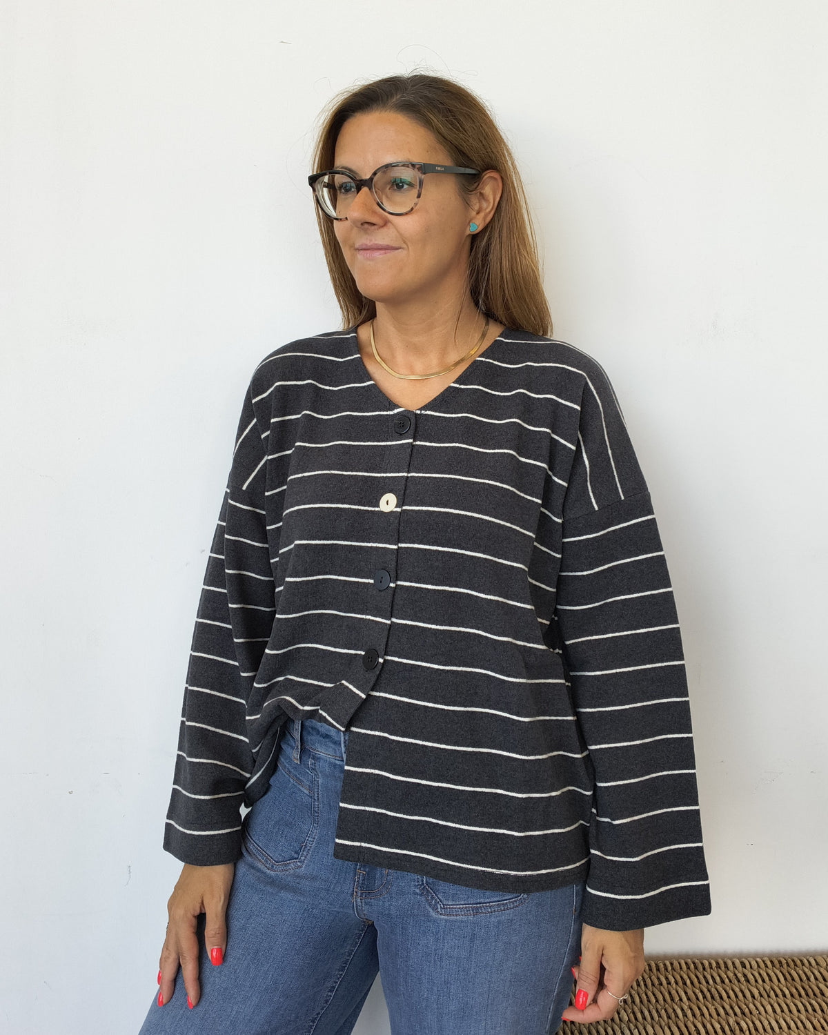 Cardigan Greta | Carbone