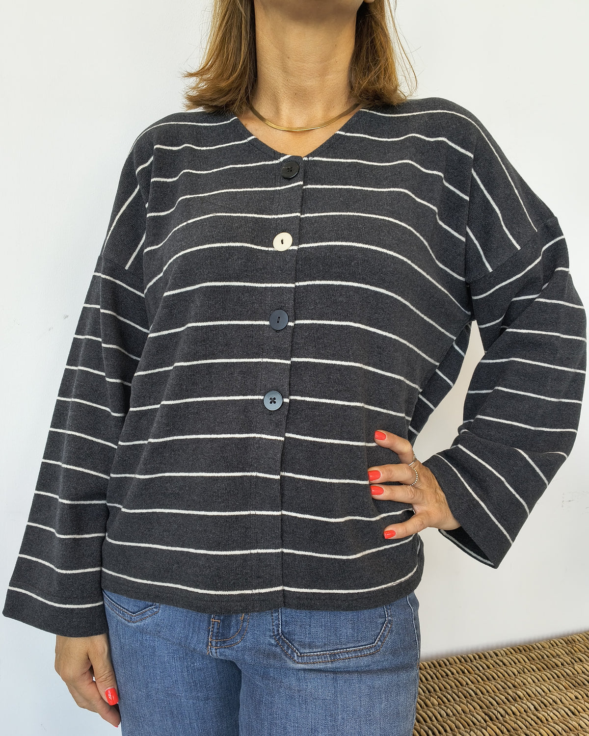 Cardigan Greta | Carbone