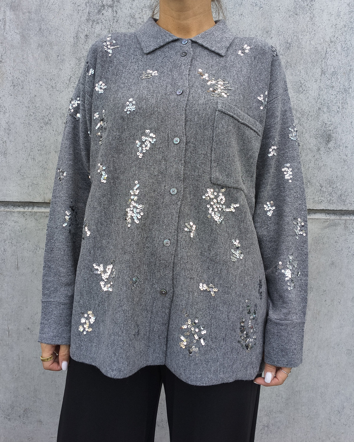 Cardigan Versailles | Grigio