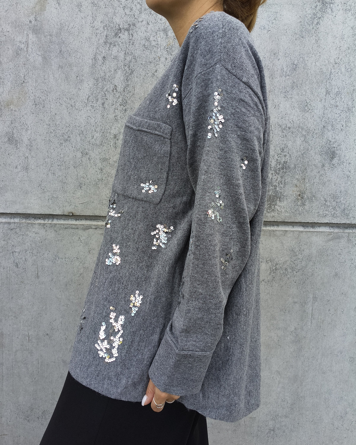 Cardigan Versailles | Grigio