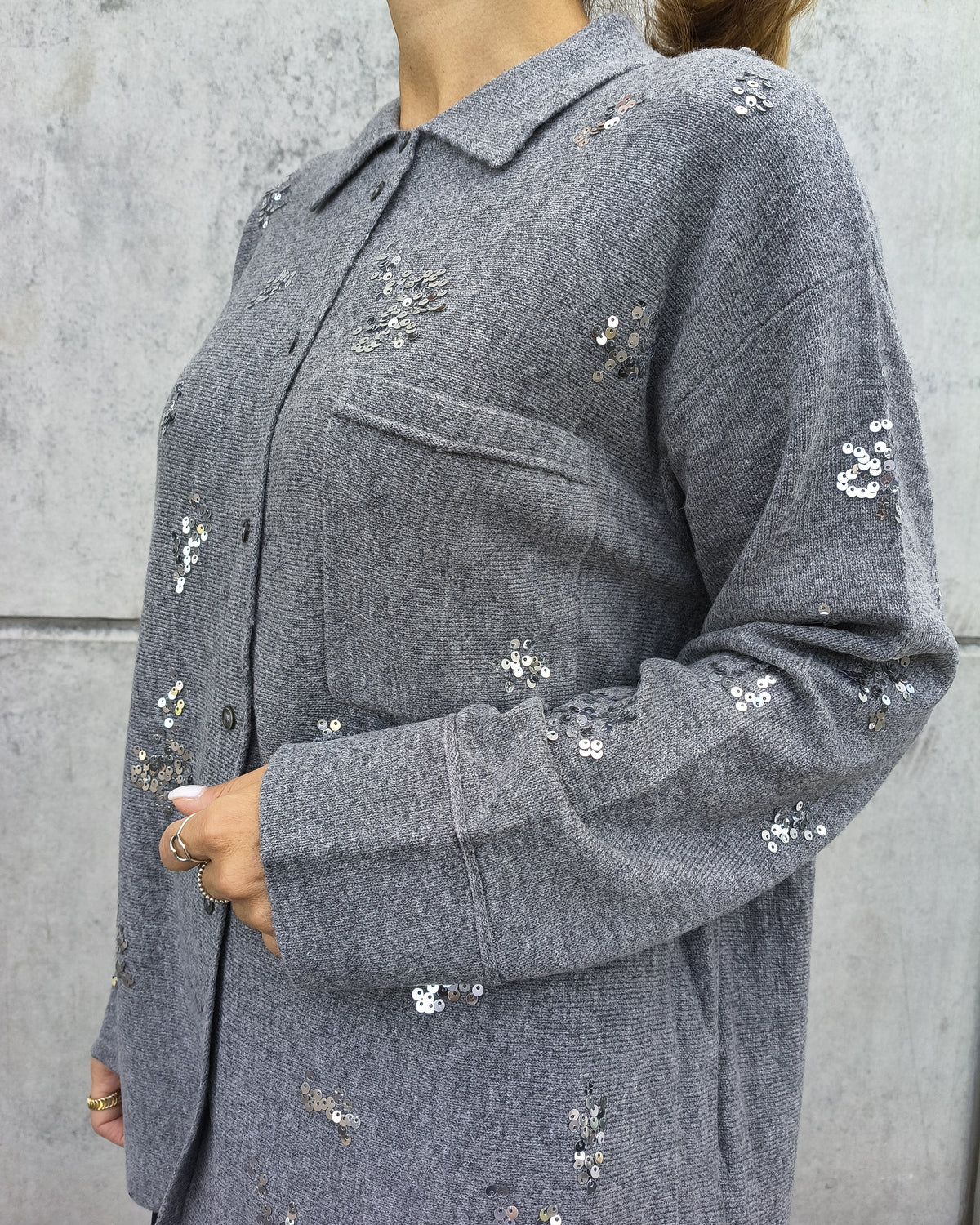 Cardigan Versailles | Grigio