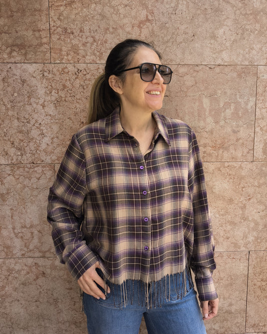 Camicia Frange | Viola