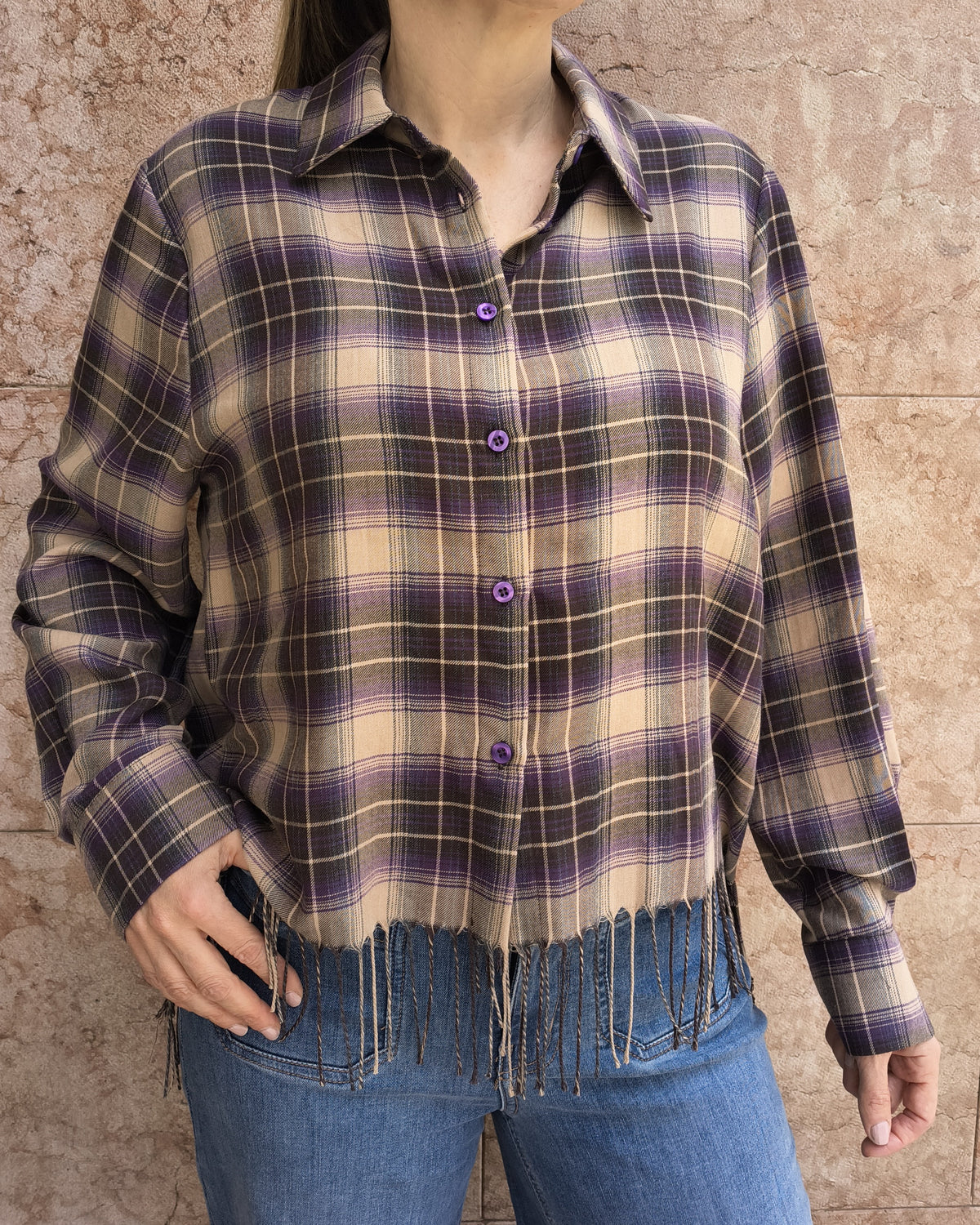 Camicia Frange | Viola