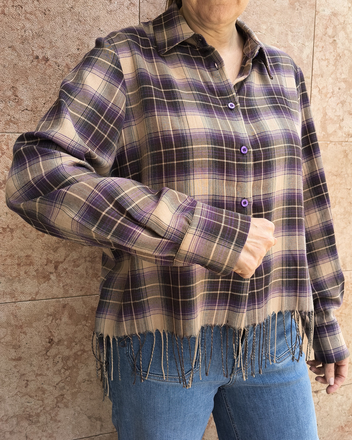 Camicia Frange | Viola