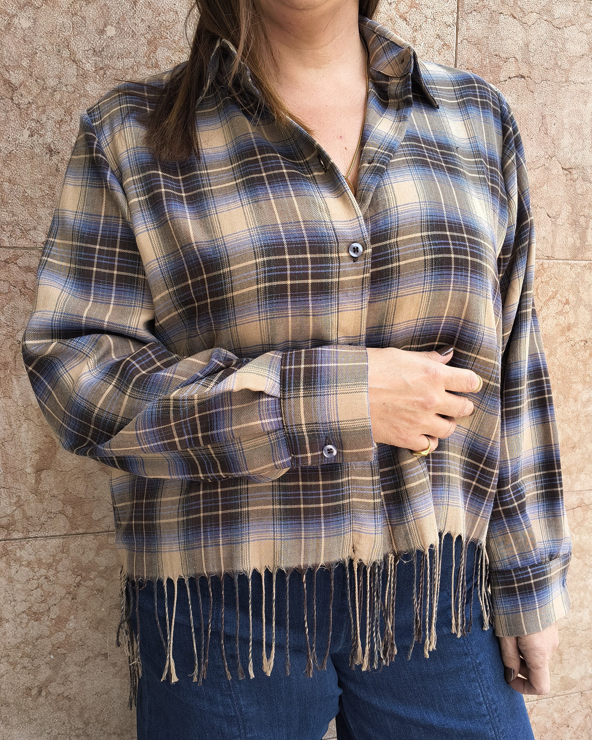 Camicia Frange | Azzurro