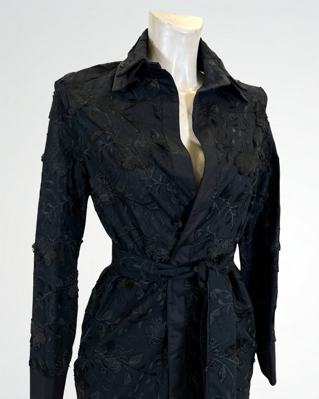 Trench con fiori