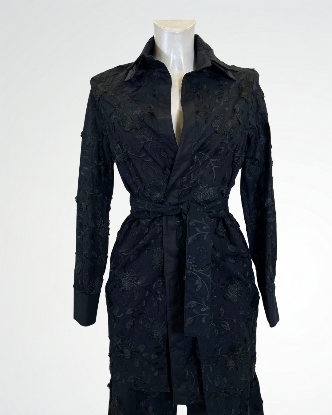 Trench con fiori