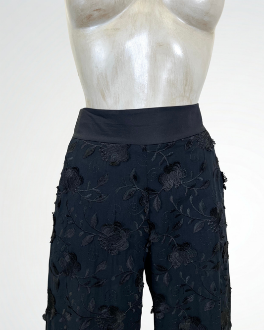 Pantalone con fiori