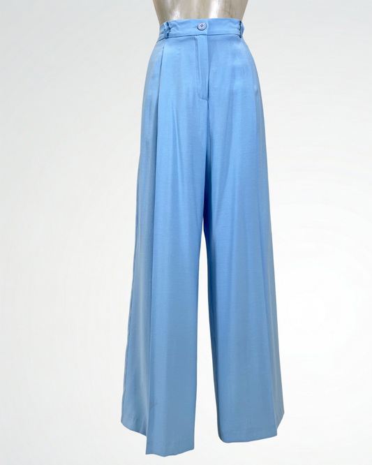Pantalone palazzo | Azzurro
