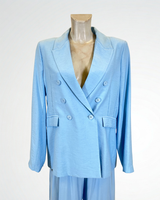 Completo giacca e pantalone azzurro