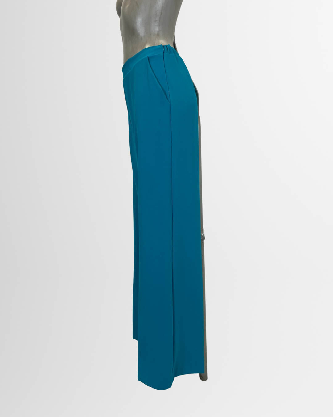Pantaloni palazzo fluidi azzurro