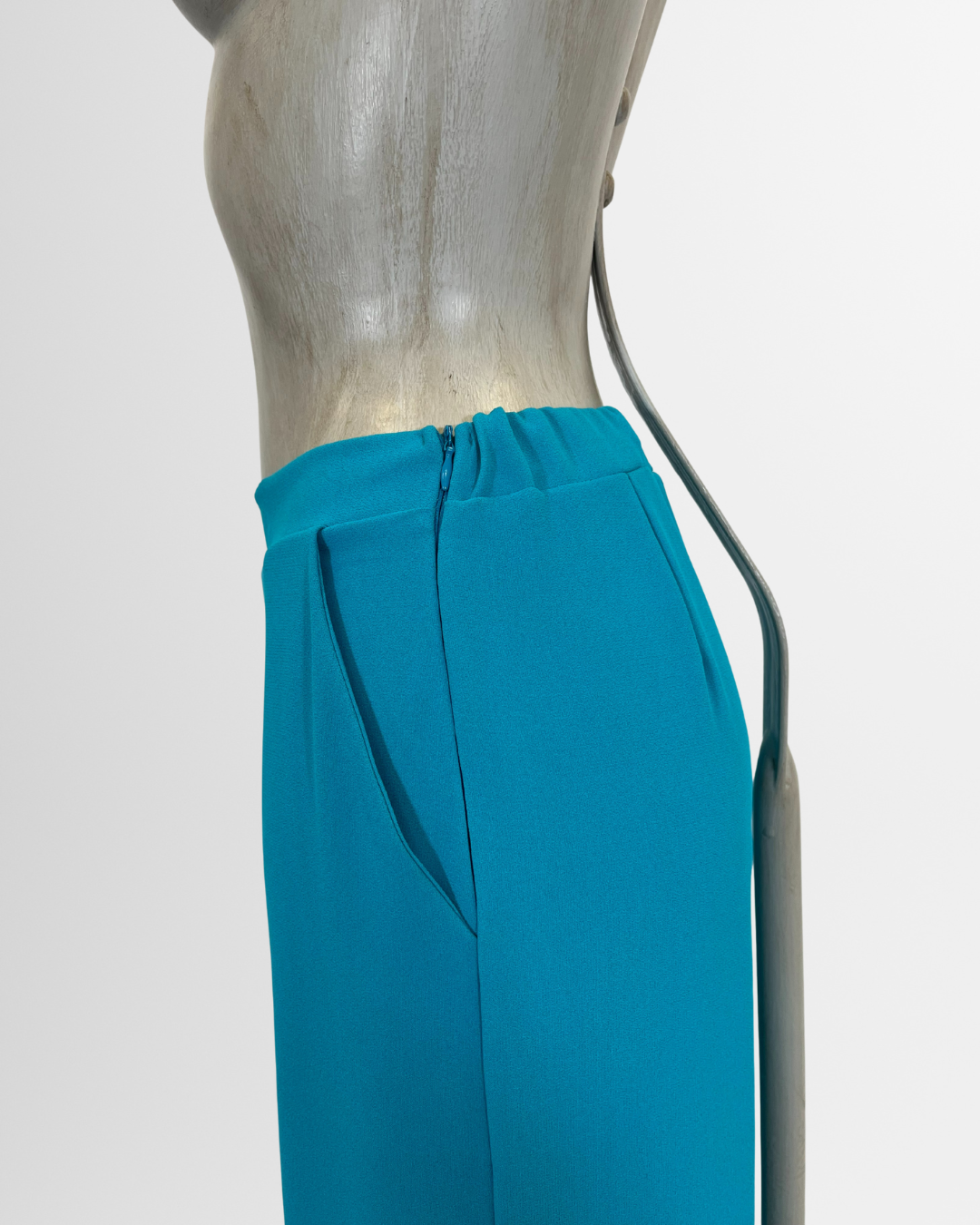 Pantaloni palazzo fluidi azzurro