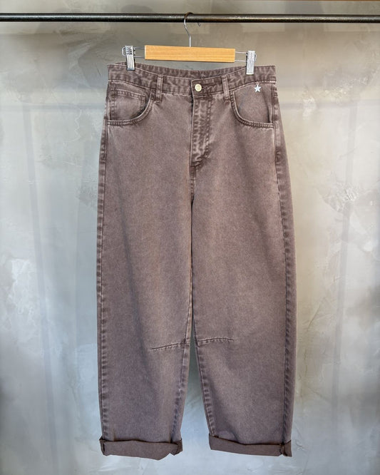 Pantalone Barrel | Marrone