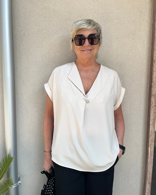 Blusa Spilla | Vaniglia