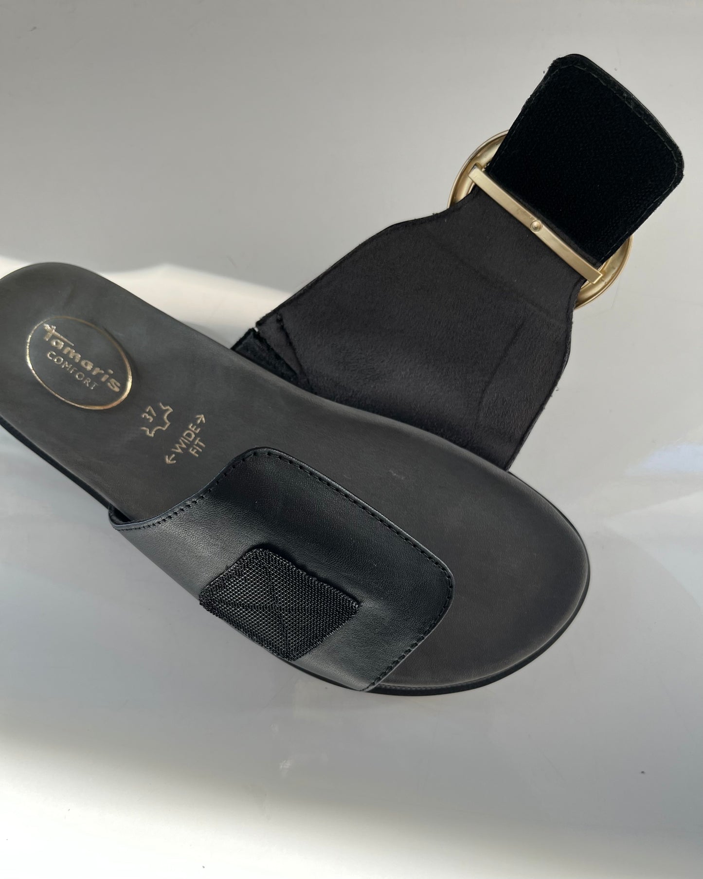 Ciabatta Wide Fit | Nero