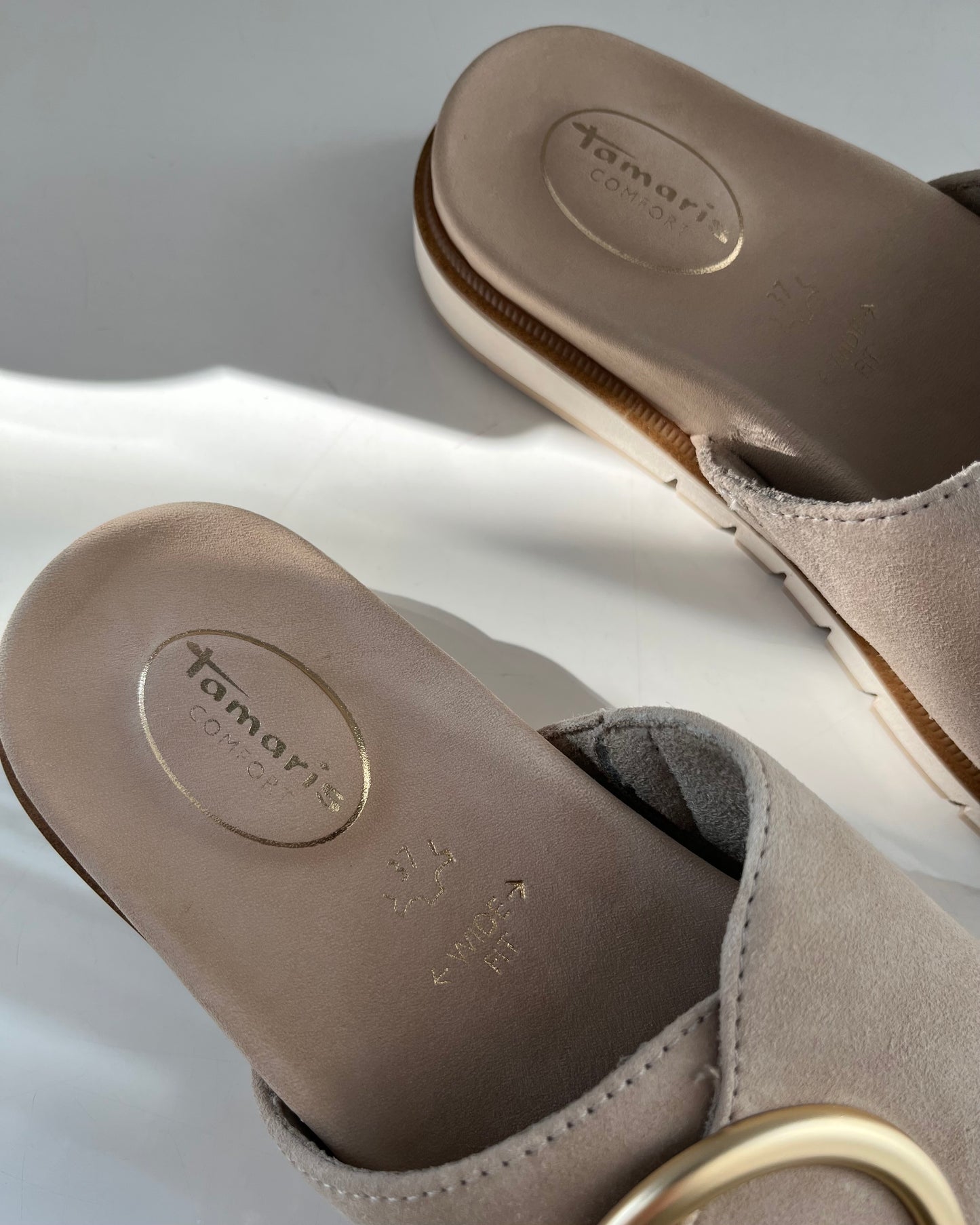 Ciabatta Wide Fit | Beige