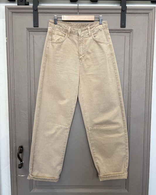 Pantalone Barrel | Beige