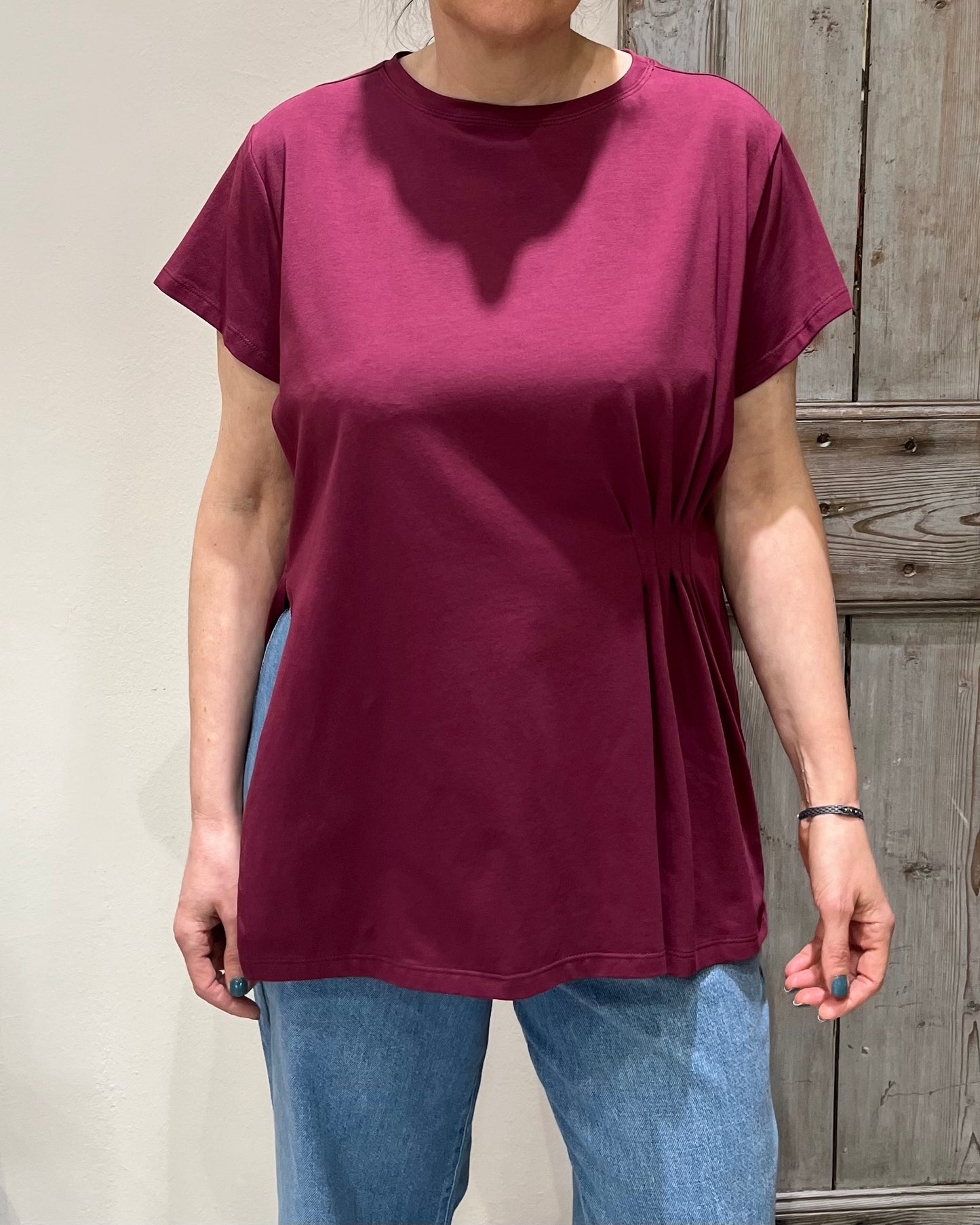 Maglia arricciatura | Bordeaux