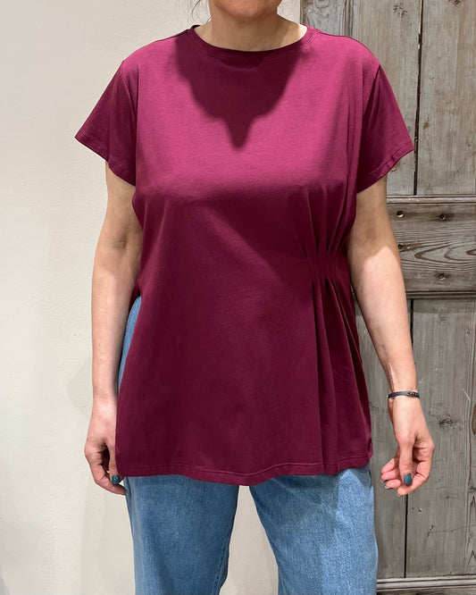 Maglia arricciatura | Bordeaux