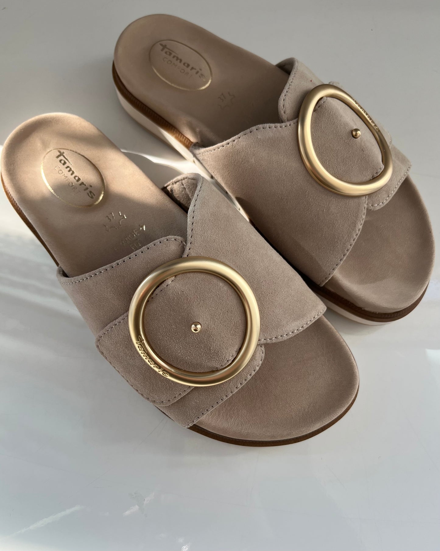 Ciabatta Wide Fit | Beige