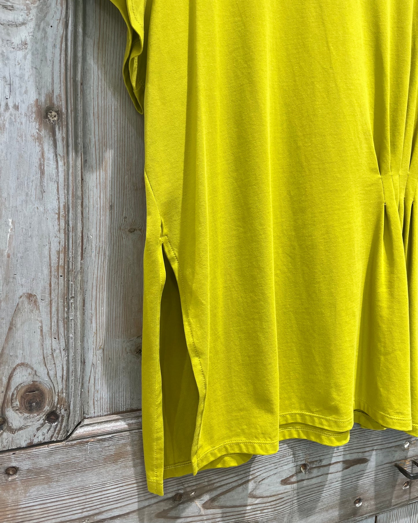 Maglia arricciatura | Verde Acido