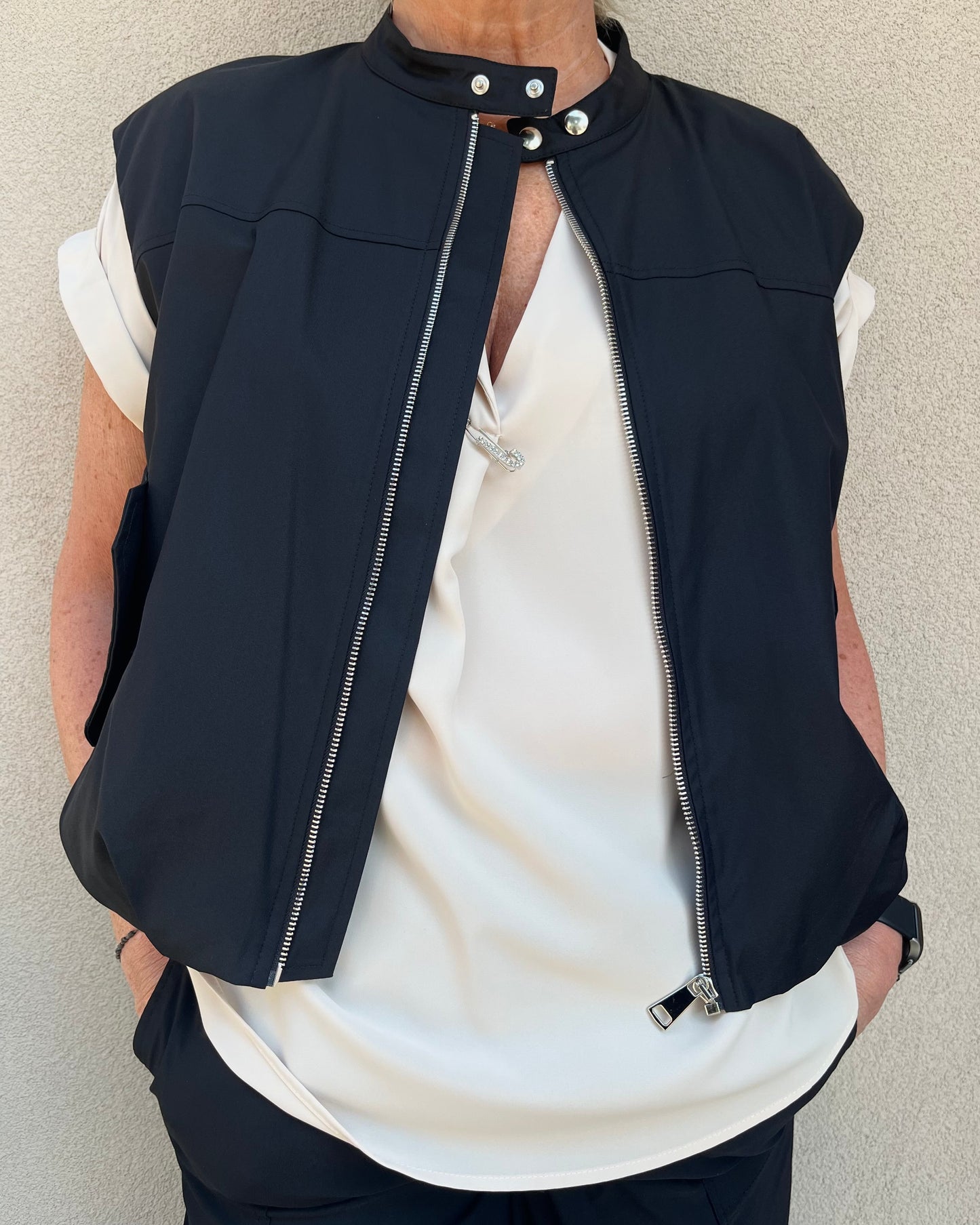 Gilet pois | Nero