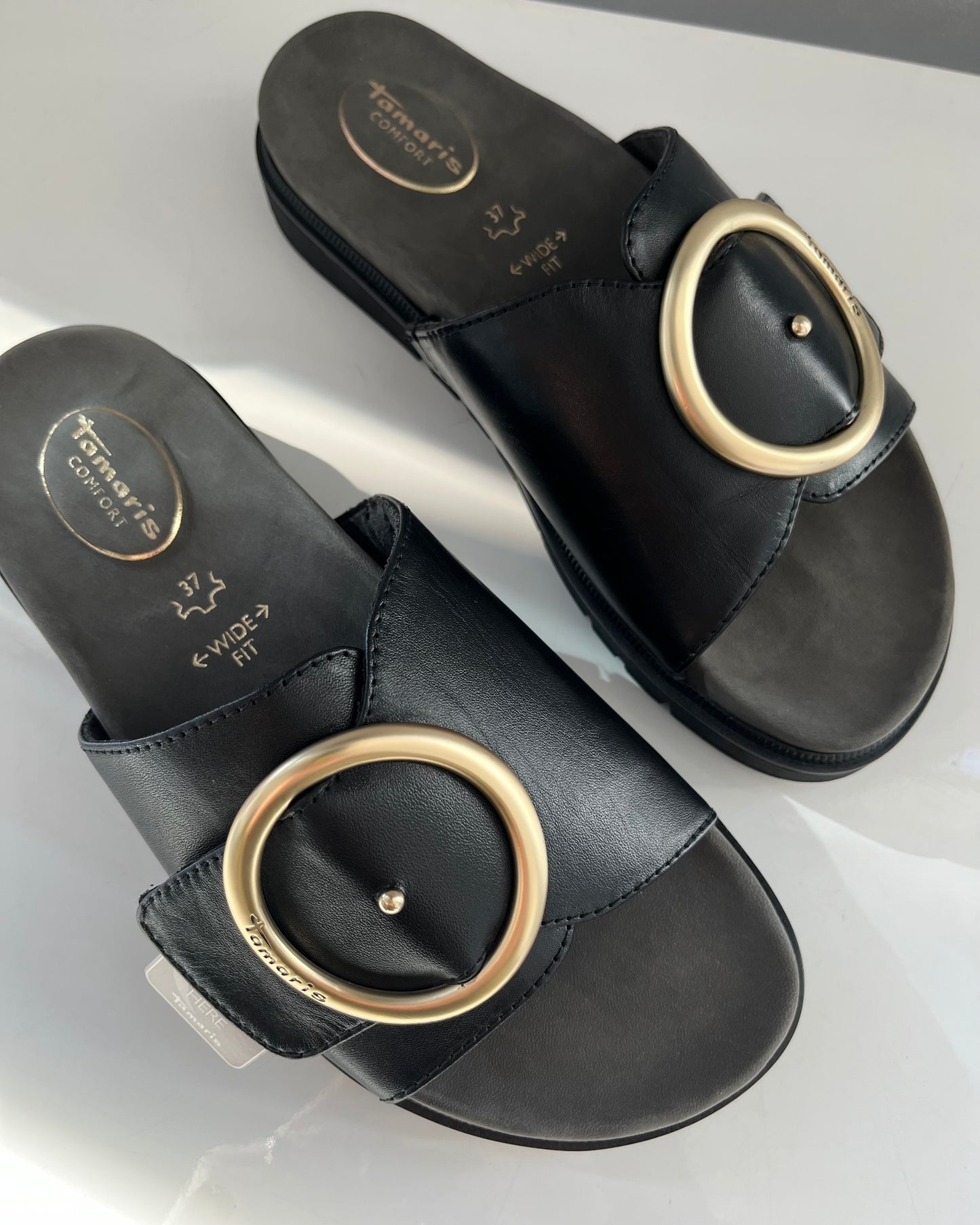 Ciabatta Wide Fit | Nero