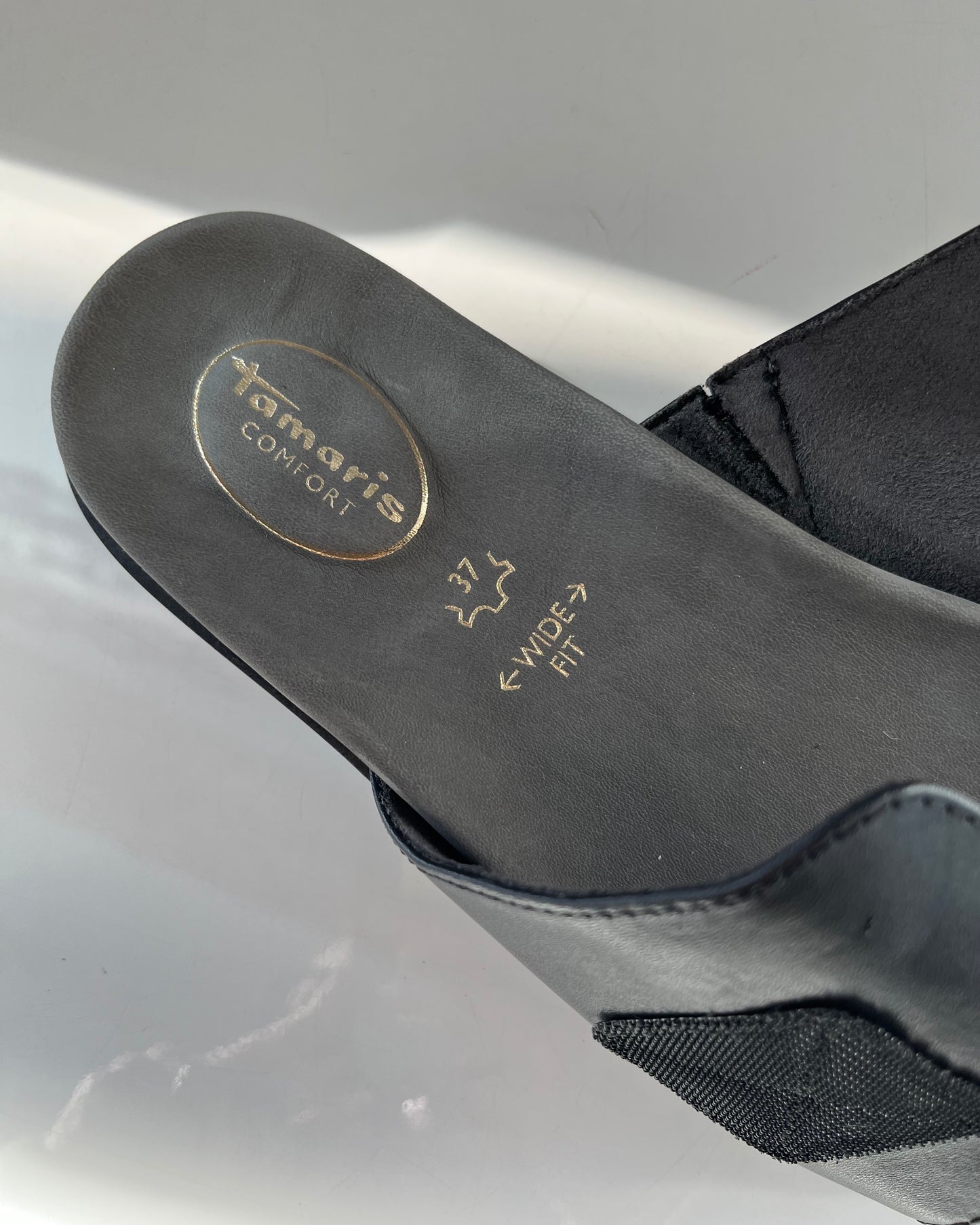 Ciabatta Wide Fit | Nero