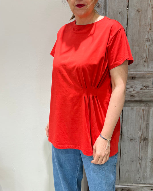 Maglia arricciatura | Rosso