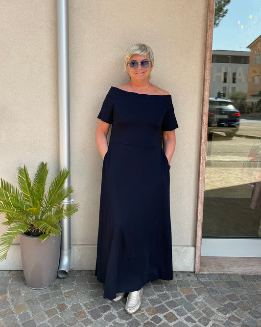 Abito Bardot | Blu Notte