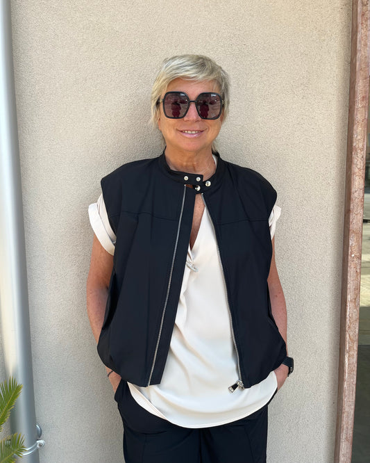 Gilet pois | Nero