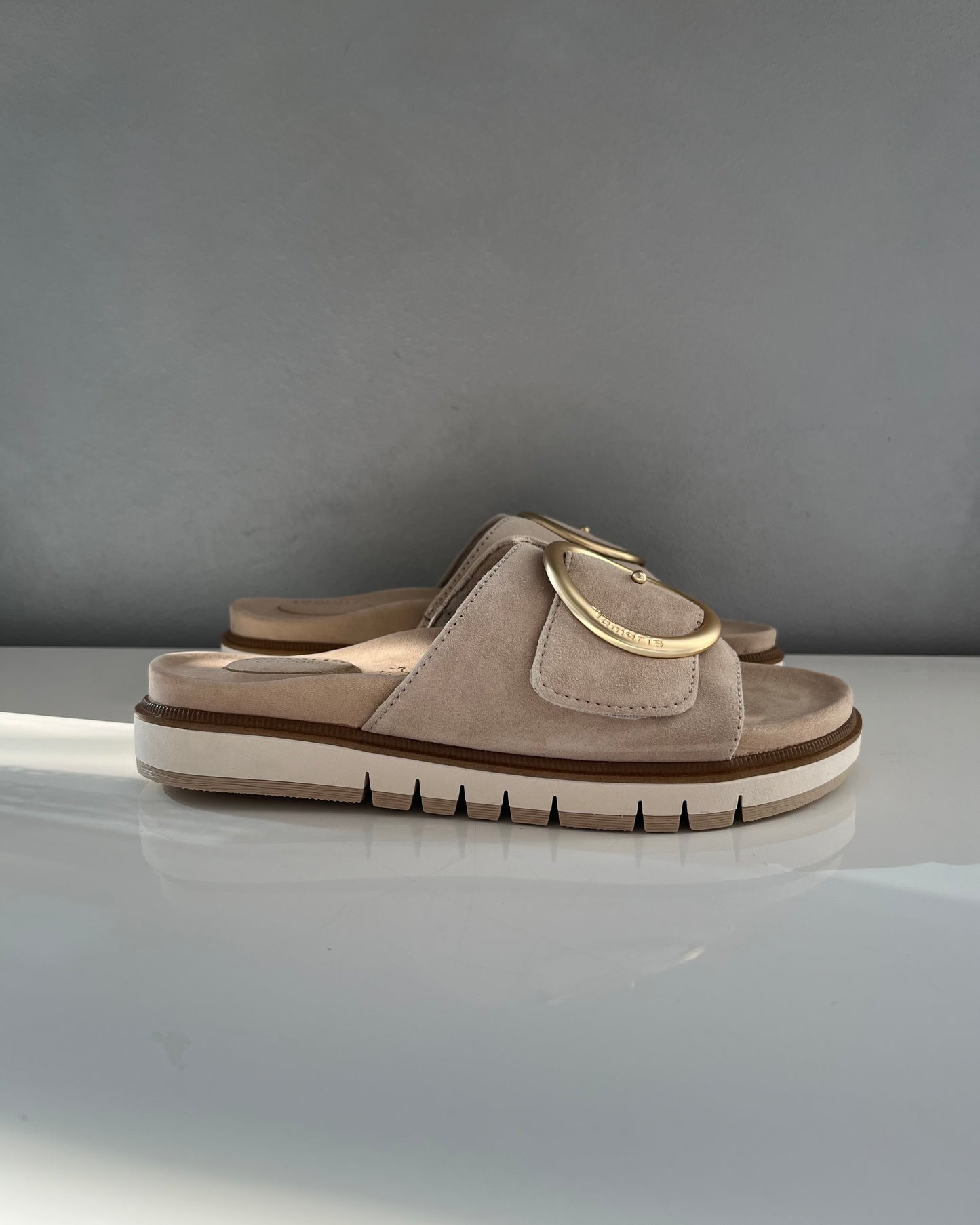 Ciabatta Wide Fit | Beige