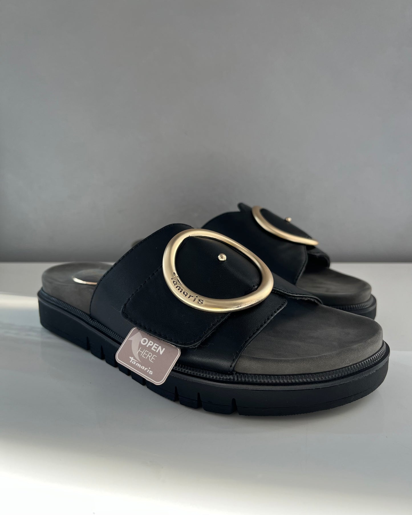 Ciabatta Wide Fit | Nero