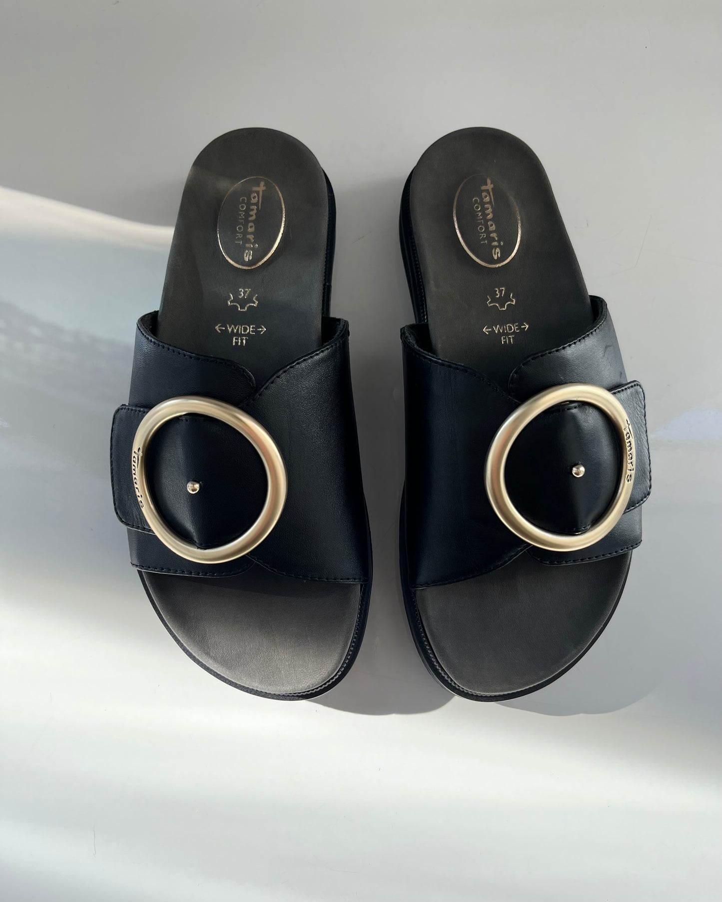 Ciabatta Wide Fit | Nero