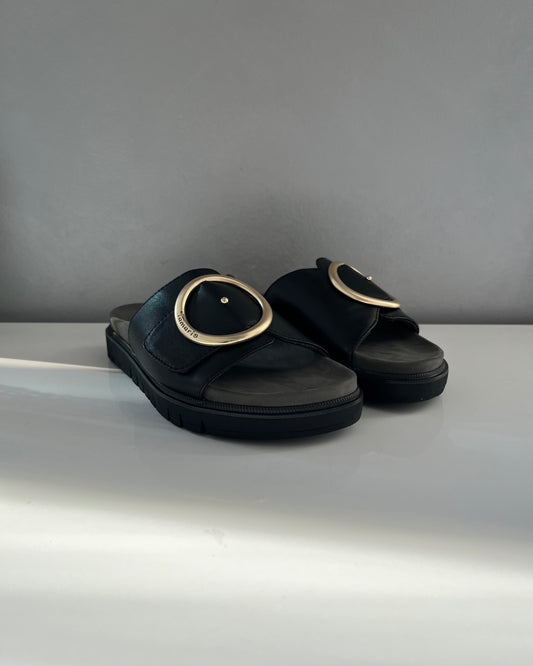 Ciabatta Wide Fit | Nero