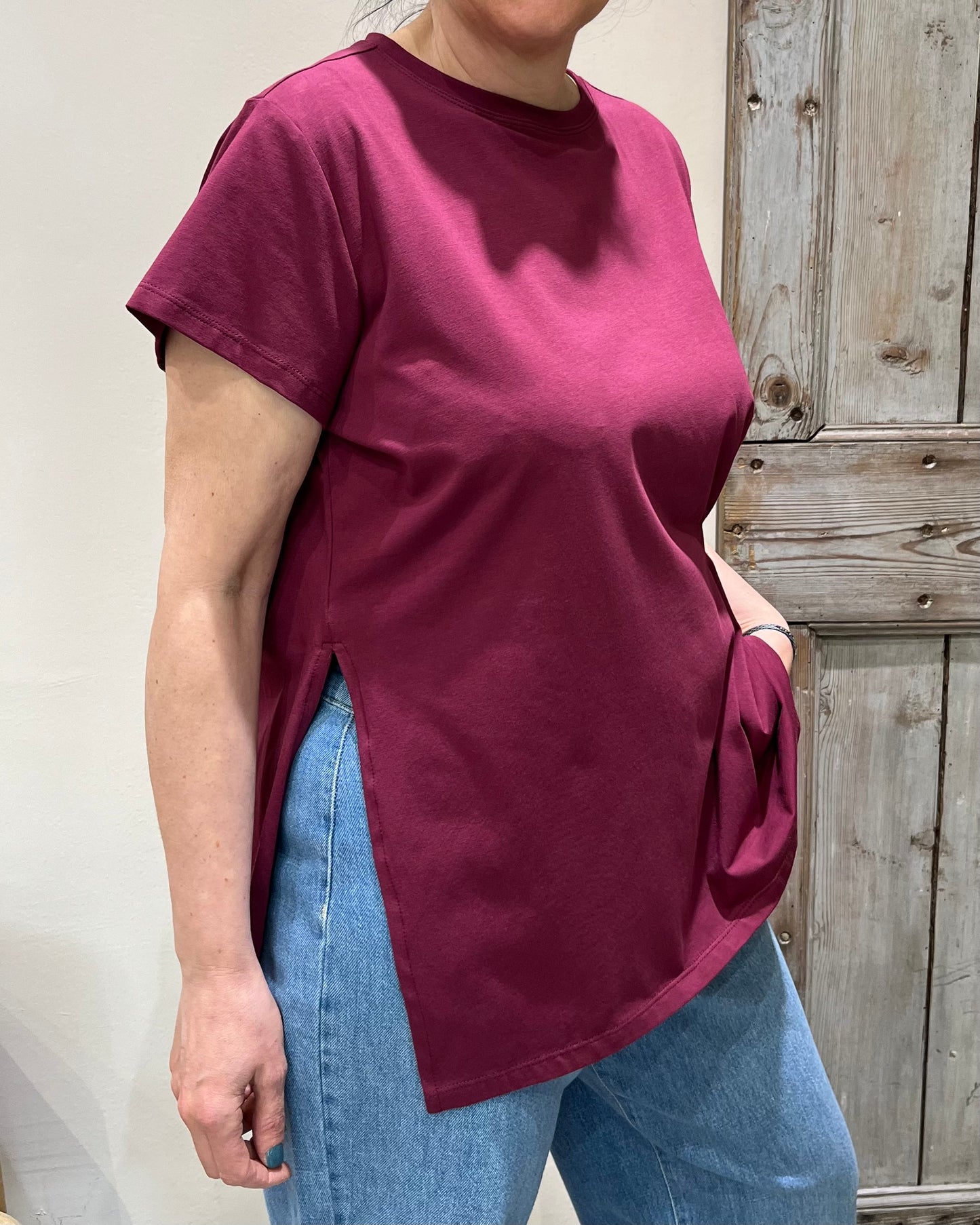 Maglia arricciatura | Bordeaux