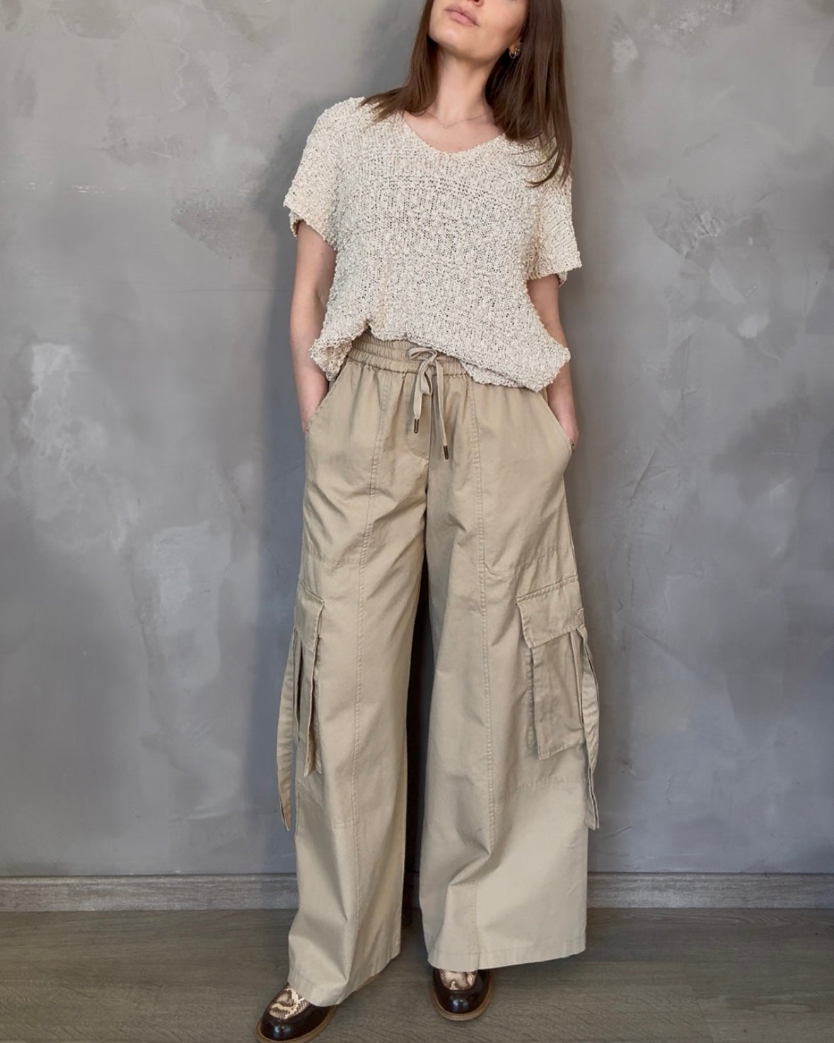 Pantalone cargo palazzo