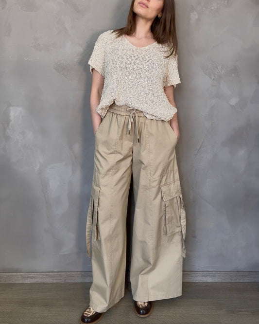 Pantalone cargo palazzo