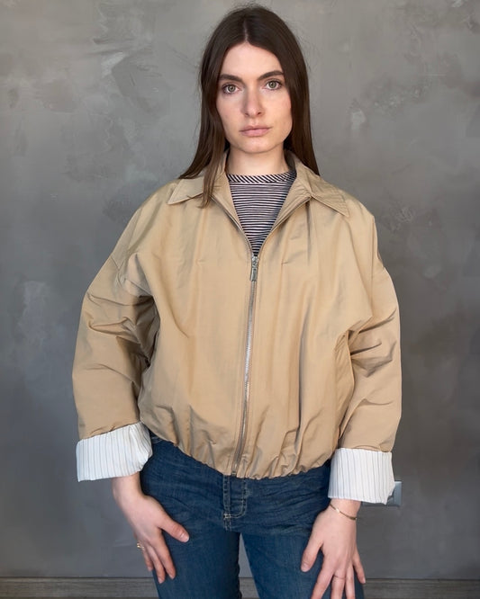 Bomber corto | Cammello