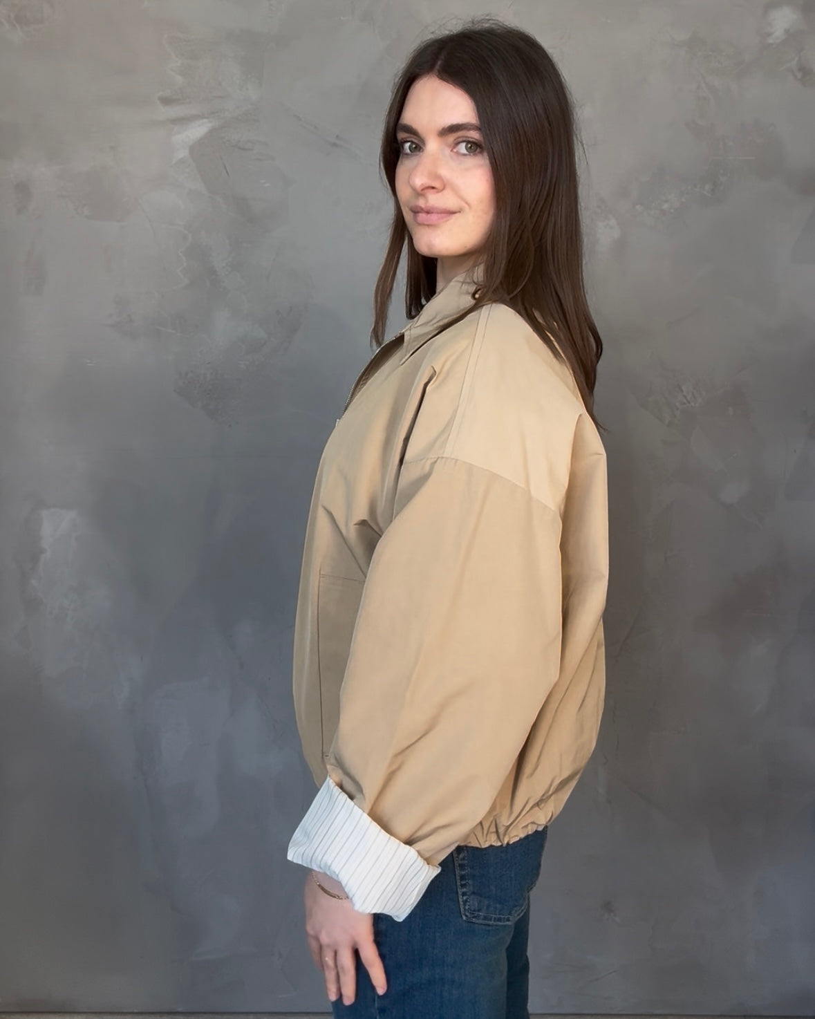 Bomber corto | Cammello