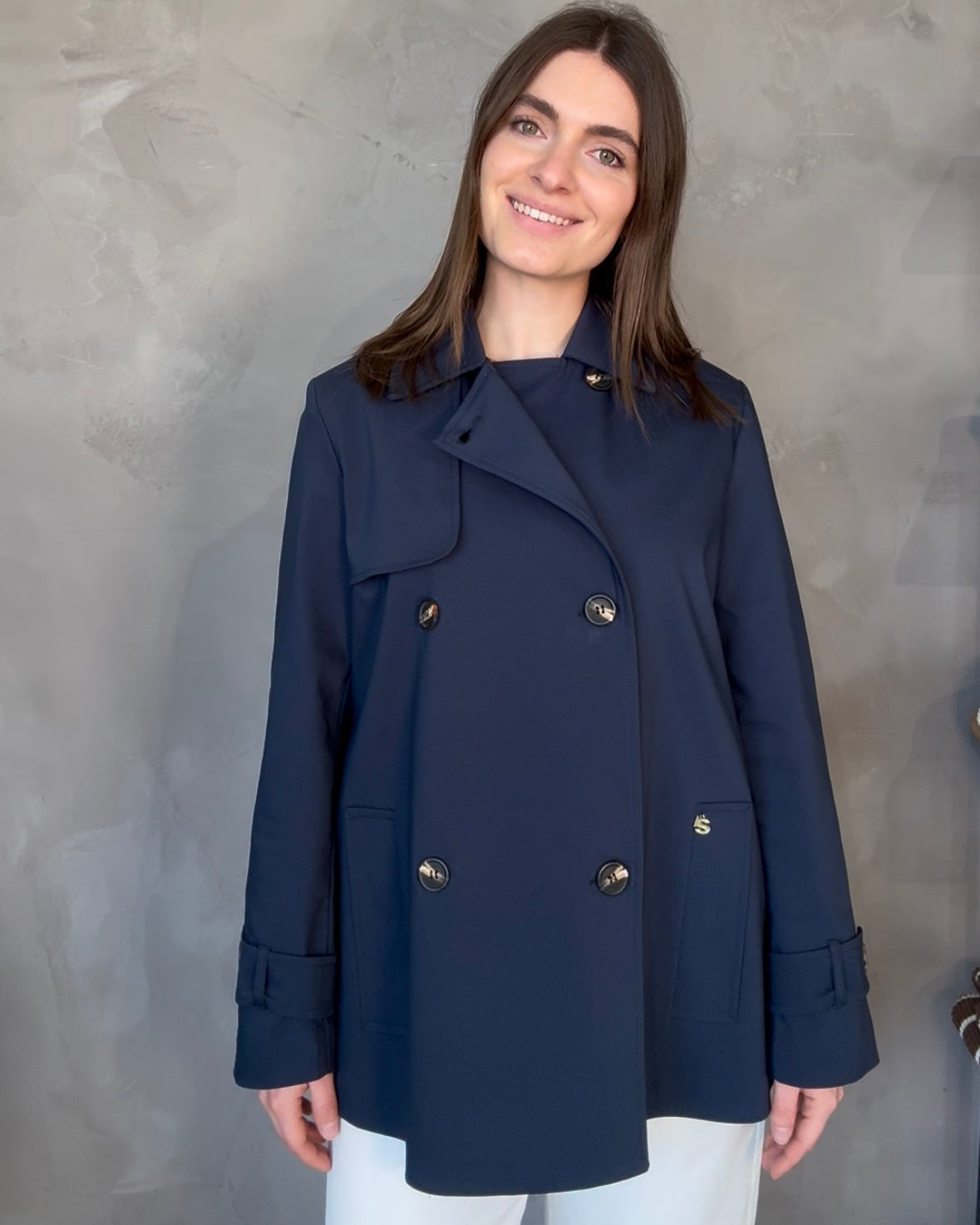 Trench corto | Blu