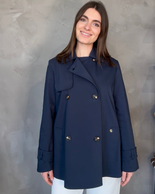 Trench corto | Blu