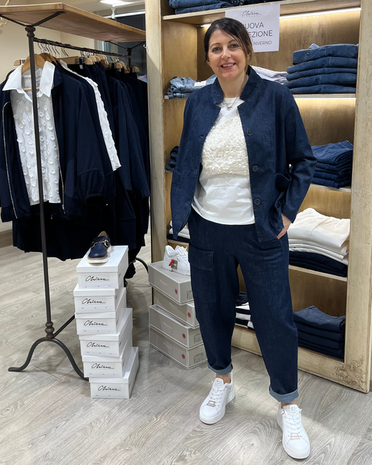 Giacca Denim Bottoni | Curvy